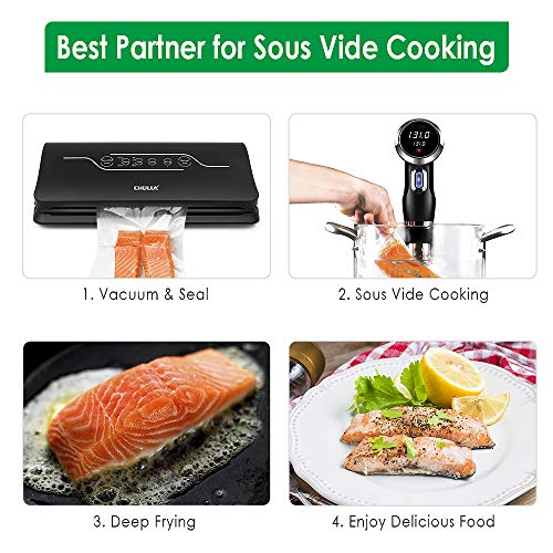 image for Vacuum Sealer Machine,CHULUX Dry Moist Food Preservation Sealer with T