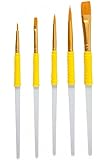 Knights Bridge Global PME Craft Brushes for Food Decoration, Set of 5