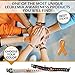 D4S Leukemia Awareness Paracord Survival Bracelet - Sports Wristbands - Black or White Both With the Leukemia Awareness Orange Accent Ribbon