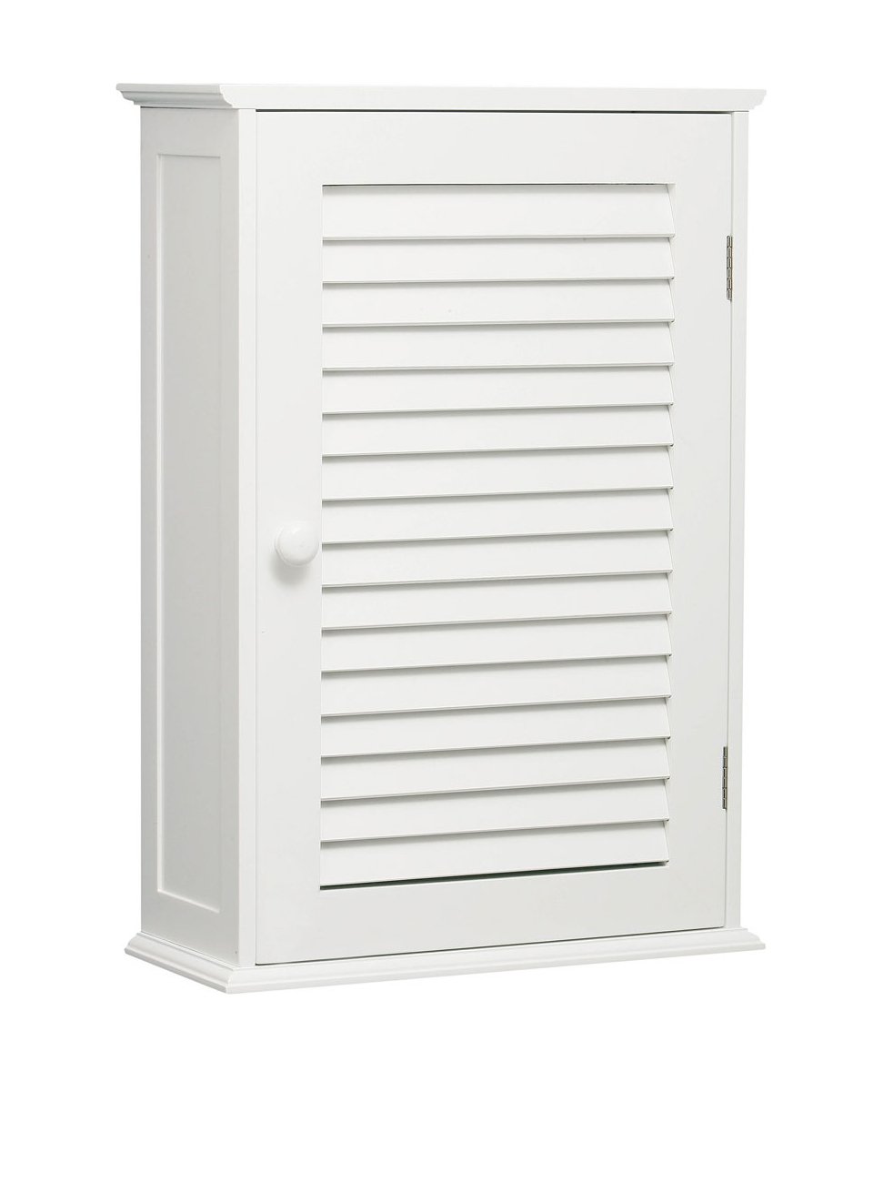 Premier Housewares Bathroom Wall Cabinet with Single Shutter Door, 57 x 39 x 17 cm - White
