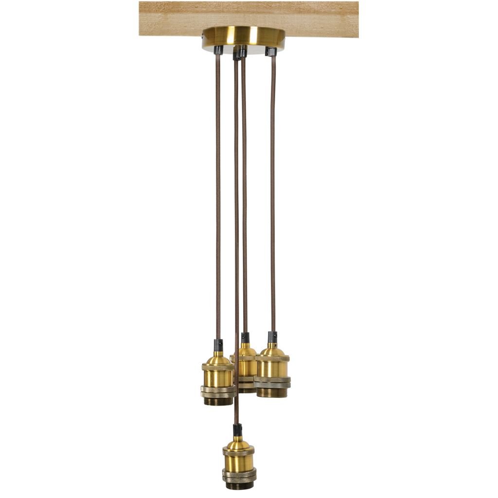 Lyyt | Quadruple Vintage Light Fitting | E27 - Antique Gold