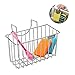 M SANMERSEN Kitchen Sponge Holder, Stainless Steel Kitchen Sink Caddy Organizer Sink Hanging Drain Basket for Brush Dishwashing Liquid Drainer Rack
