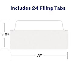 Avery Filing Ultra Tabs, 3" x 1.5", 2-Side