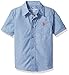 U.S. Polo Assn. Big Boys' Short Sleeve Chambray Sport Shirt, Blue, 10/12