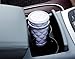 Auto Car Ashtray Portable with Blue LED Light Ashtray Smokeless Smoking Stand Cylinder Cup Holder (White)