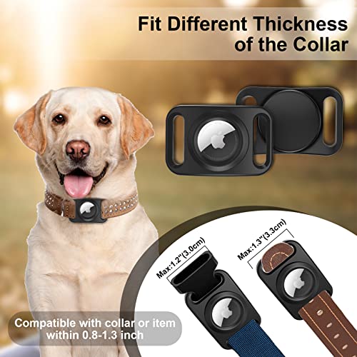 SANKALA Airtag Dog Collar Holder, [2 Pack] Waterproof Airtag Case for