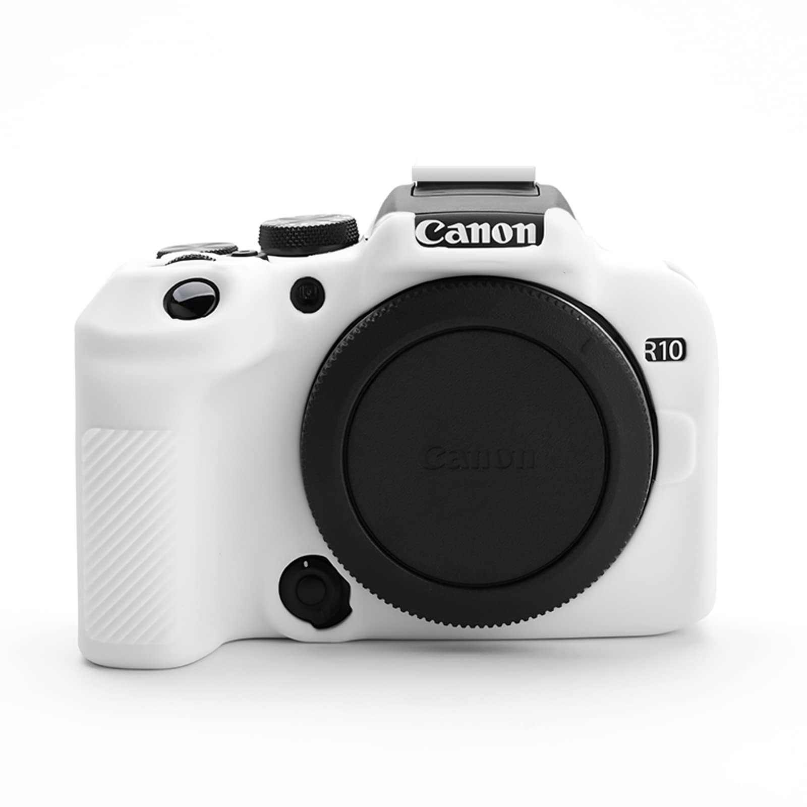 Rieibi EOS R10 Camera Case - Silicone Case for Canon EOS R10 - Protective Cover in White