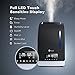 TaoTronics TT-AH006 Warm and Cool Mist Humidifier, 6L Ultrasonic Humidifiers for Bedroom Office with Filter, Touch Sensitive LED Display, Waterless Auto Shut-off --(6L/1.58 Gallon, US 110V)