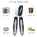 BIBTIM Can Opener Manual Smooth Edge and Heavy Duty, Build in Durable Bottle Opener and Lid Lifter (8 inch)