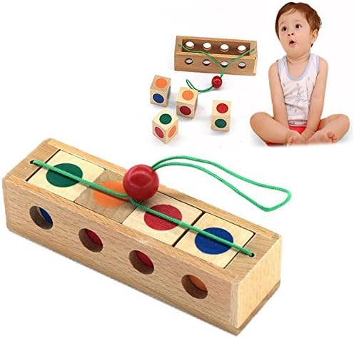 OFKPO 3D Wooden Puzzle Brain Teaser Games Intelligence Challenge Game Interlocked Toys for Children and Adult