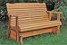 4 Foot Cedar Porch Glider, Stained Finish, Amish Crafted