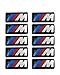 10pcs Self-Adhesive M Tec Sport BADGE STICKER EMBLEM fits BMW M3 M5 M6 Wheel New