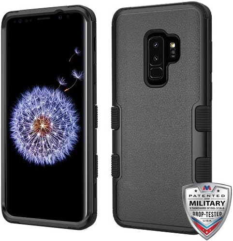 Samsung Galaxy S9 Plus Case Shock-Absorption TUFF Hybrid Phone Protector Cover [Military-Grade Certified] for Galaxy S9 Plus - Black/Black