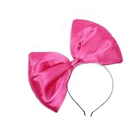 Pink Bowknot Hairband Plastic Women Hair Hoop for Daily Party Cosplay Amazon.com : AISIBO Hair Bands, Pink Bowknot Hairband, Women  main image 4