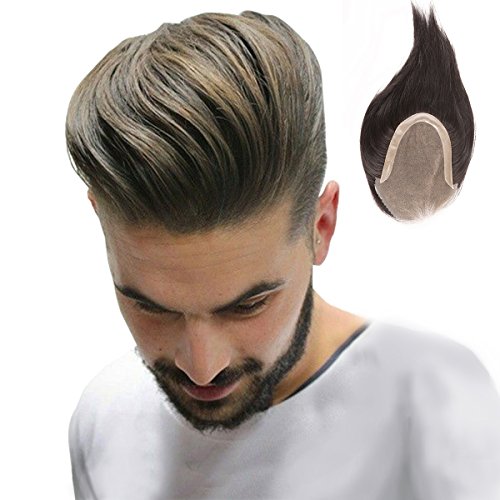 Homelex skin men s hair toupee human hair pieces real h…