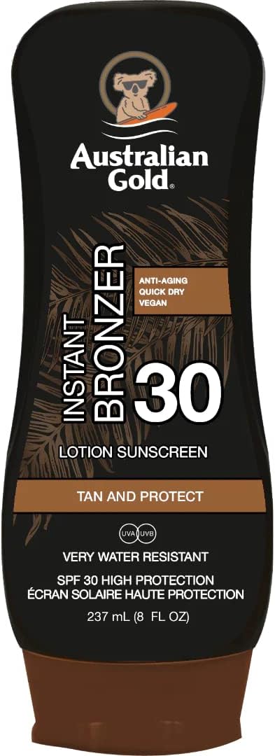 Australian Gold Sun Lotion SPF 30 with Instant Bronzer 237 ml