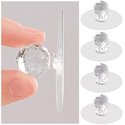 leuapl Clear Cabinet Drawer Knobs, Diamond Crystal