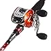 Sougayilang Baitcasting Rod Reel Combos MH Graphite Casting Rod with 11BB Baitcast Fishing Reel Kit
