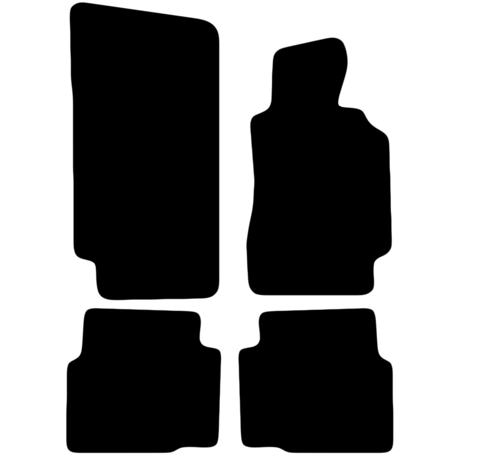 Carsio Carpet Car Mats For BMW 3 Series E36 Coupe 1992 to 1998 4 Piece Set Tailored Fit Floor Mat Complete Accessory Black Custom Fitted - All Weather, Anti-Slip Backing & Black Trim