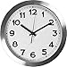 Utopia Home Large Aluminum Decorative Wall Clock - Universal Non-Ticking & Silent 12-Inch Wall Clock