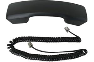 The VoIP Lounge Replacement Black Handset with 9 Foot Cord for Panasonic KXT7700 Series Phone KXT7720 KXT7730 KXT7731 KXT7736