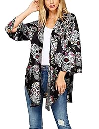 sipaya Floral Kimono Cárdigan para mujer S-XL