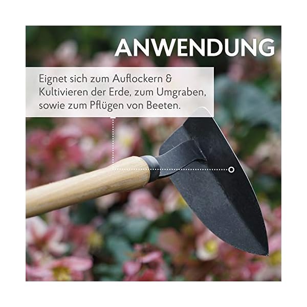 DeWit Pflanz-Hacke 56,5 cm I Profi Gartenhacke aus Borstahl zum Pflanzen setzen I Premium Garten-zum Pflanzenlöcher… – Bild 5