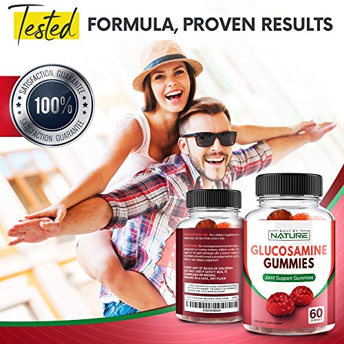 Built by Nature Glucosamine Gummies Joint Support Supplement for