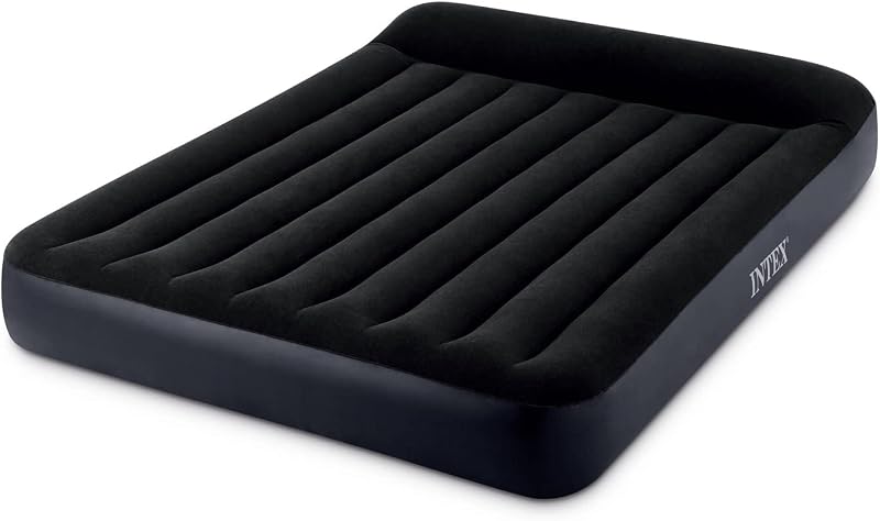 Almofada intex queen rest colchão inflável clássico com fiber-tech rp, tamanho inflado: 152 x 203 x 25 cm (64150nd)