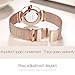 AESOP Women's Watches Rose Gold,Thin Watches for Women,Ladies Watch Black and Gold,reloj para mujer,Womans Watch Simple Casual Wrist Watches Big Lady Watch,Stainless steel Waterproof Minimalist Watch