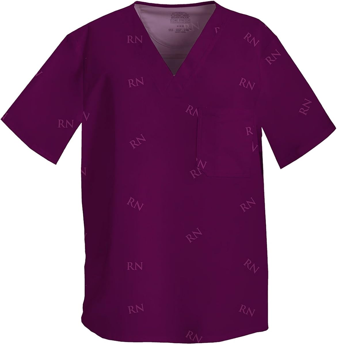 WorkWear 4734 Men's VNeck Scrub Top Purple XL Amazon.co.uk Clothing