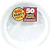 Frosty White Round Paper Plates - 6.75