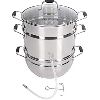 Norpro Stainless Steel Steamer & Juicer - Multi-Purpose Kitchen Canning Pot