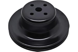 COBRA-TEK Steel Fits 1965-21 Ford SB Small Block Water Pump Pulley 1 Groove Black