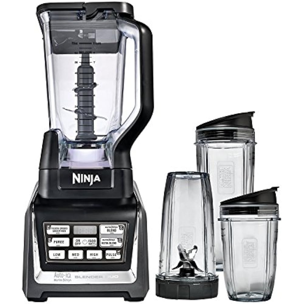 Nutri Ninja BL642 Blender 1500 Watt AutoiQ XL 72 Ounce W/Three Cups