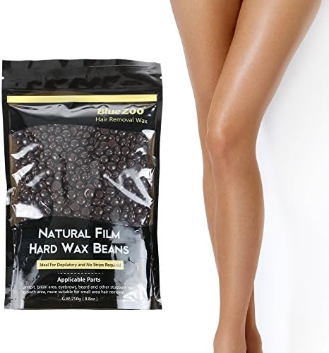 Hair Removal Wax Bean Stripless Natural Hot Film Hard Wax for Women and Men (Chocolate Flavor)
