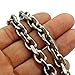 Trendsmax 9mm Stainless Steel Oval Rolo Cable Link Chain T/O Toggle Clasp Necklace Silver Tone 18-36 Inch