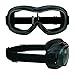 Bikershades Motorcycle Goggles Over Eye Glasses with Polycarbonate Safety Clear Lenses. Bomber Clear