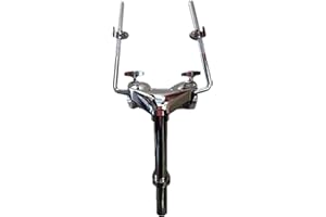 UGPLM Metal Drum Holder Lightweight Mount Stand Display Hardware for Tom Drum Parts, Double Tom Holder