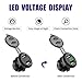 LiDiVi 2 USB Charger Socket Power Outlet 2.1A & 2.1A with 12-24V Voltmeter Green LED Digital Display for Car Boat Marine Mobile…