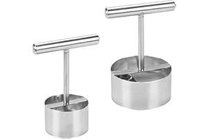 SHINEOFI 2pcs Stainless Steel Fruit Corers Set Pear and Pineapple Core Remover Tools Kitchen Coring Aid