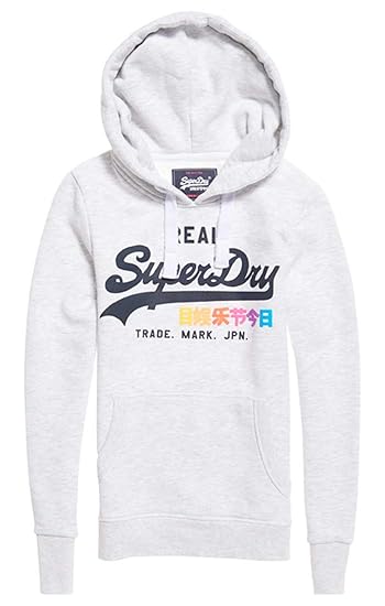 Superdry Damen Vintage Logo Pop Entry Hood Kapuzenpullover