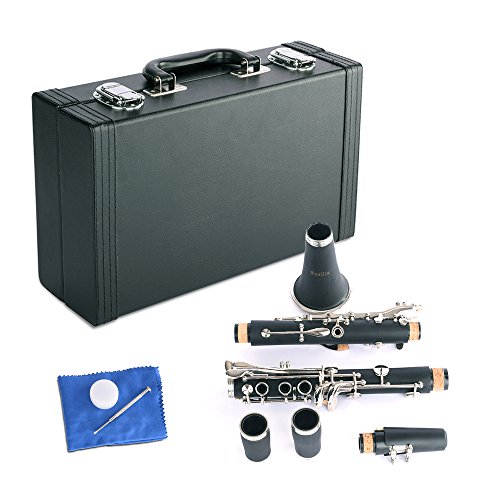 Apelila Professional Bb Clarinet Classic Music Orchestra Beginner Reed Woodwind w/Case - Thumbnail 2