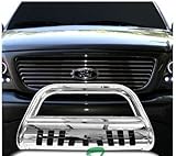 Chrome Stainless Steel Bull Bar Brush Bumper Guard Ford F150 Expedition Lincoln Navigator