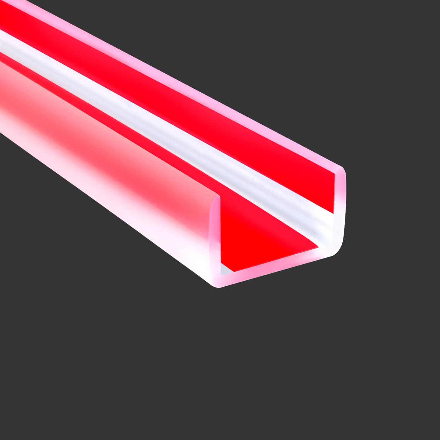 Clear Rubber Edge Trim, White Color Self-Adhesive