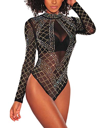SEBOWEL-Body-sexy-da-donna-in-rete-trasparente-con-strass