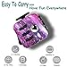 Purple Fidget Cube - ROMANTIC STARRY SKY - Effective Sensory Toys Anti-Stress & Anti-anxiety for Kids& Adults - Comes with Case + Prime Fast Shipping