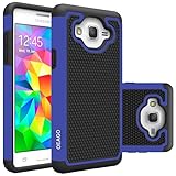 Galaxy On5 Case, OEAGO Samsung Galaxy On 5 Case Cover Accessories - Shock-Absorption Dual Layer Defender Protective Case Cover For Samsung Galaxy On5 G550 - Blue