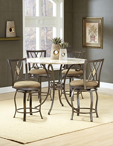 Hillsdale Brookside 5 Piece Counter Height Dining Table Set