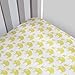 Magnolia Organics Elephant Crib Sheet - Standard, Wheat